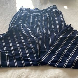 Blue/Stripe Palazzo Pants